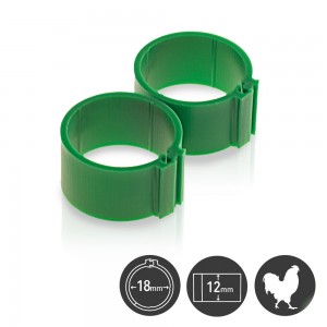 Žiedai paukščių žymėjimui, 18mm, 25 vnt pakuotė